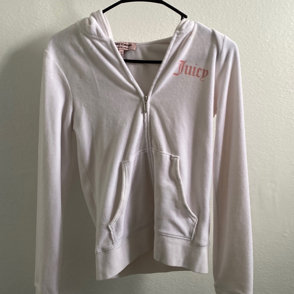 white & pink juicy couture  jacket